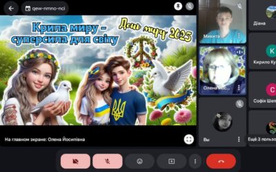 19 вересня – тематична виховна година «Крила миру – суперсила для світу» (8 клас)