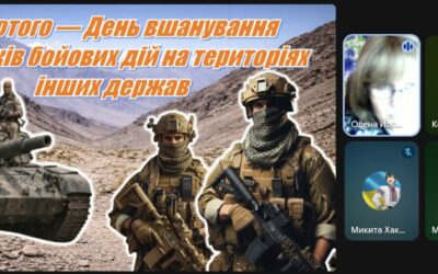 6 лютого – виховна година «Сторінками історії. Палаючий вітер Афганістану» (8 клас)